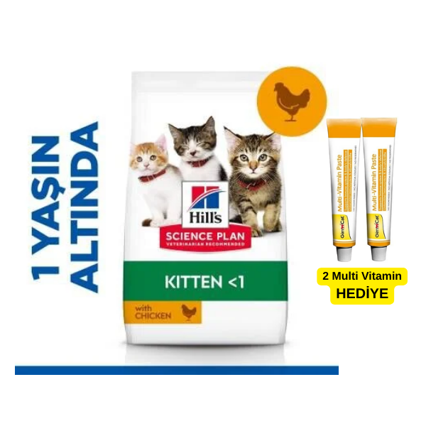 Hill's SCIENCE PLAN Tavuklu Yavru Kedi Maması 5 Kg (+2 kg Hediyeli)