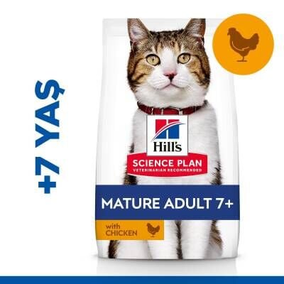 Hill's SCIENCE PLAN +7 Yaşlı Tavuklu Kedi Maması 1,5 kg