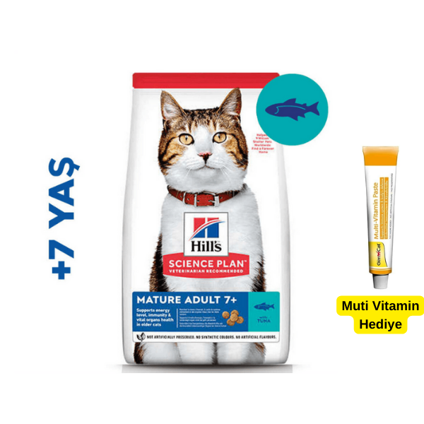 Hills Mature Adult Ton Balıklı Yaşlı Kedi Maması 1,5Kg