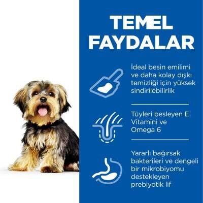 Hill's SCIENCE PLAN Hassas Mide & Deri Yetişkin Küçük ve Mini Irk Tavuklu Köpek Maması 1,5 kg