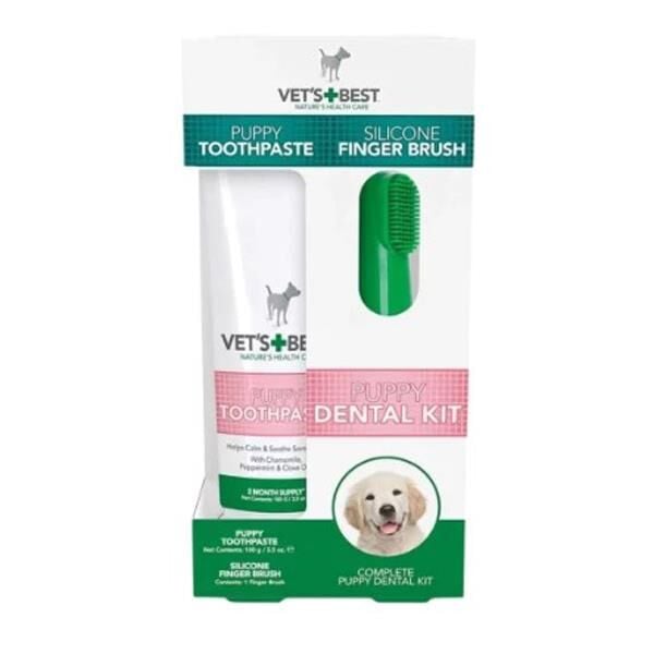Vet's Best Yavru Köpekler için Ağız ve Diş Bakım Seti 5,5cm 100gr