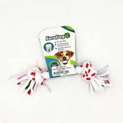 EuroDog Diş İpi İki Düğüm Köpek Oyuncağı 15 cm