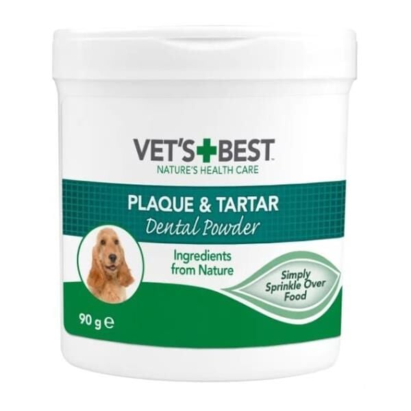 Vet's Best Köpekler için Deniz ve Spirulina Yosunu Özlü Plak ve Tartar Önleyici Ağız Bakım Tozu 90gr