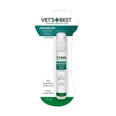 Vet's Best Naneli ve Aloe Veralı Köpek Ağız ve Diş Bakım Spreyi 14 ml