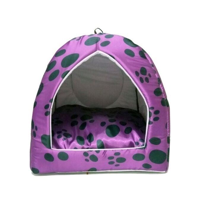 Bio Sand Biosand Pati Desenli Eskimo Kedi Köpek Yatağı Mor