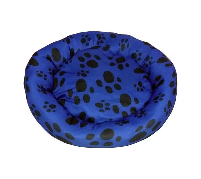 Bio Sand Simit Kedi ve Köpek Yatağı 50 CM Mavi - Siyah
