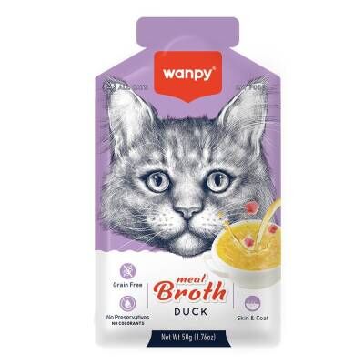 Wanpy Ördek Etli Kedi Çorbası 50 gr (6 AL 5 ÖDE)