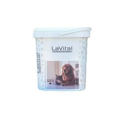 LaVital Kedi ve Köpekler için Mama Saklama Kova 4 Kg Kapasiteli
