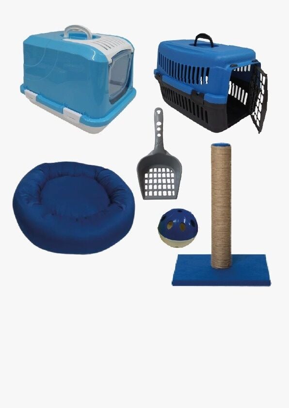 Bio Sand Petzen Kedi Başlangıç Seti 6'lı Mavi