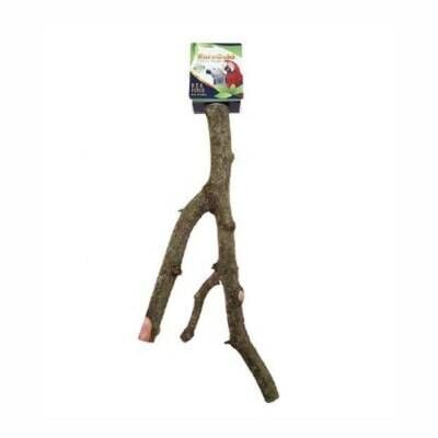 EuroGold Papağanlar İçin Doğal Ahşap Tünek 45-55 Cm