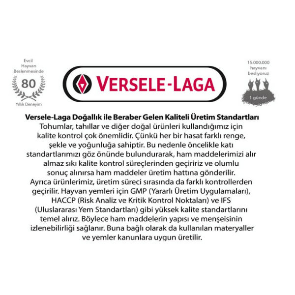 Versele Laga Complete Cuni Junior Yavru Tavşan Pellet Yemi 500gr