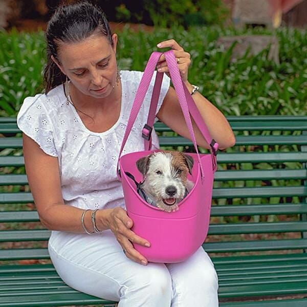 Ferplast With Me Bag Medium Köpek Taşıma Çantası Pembe