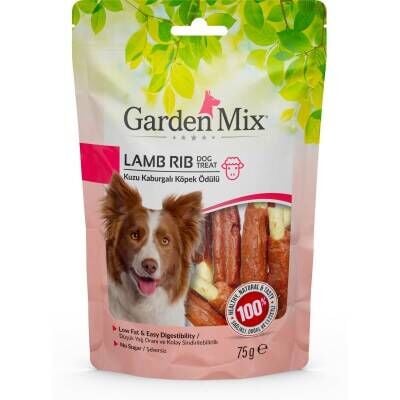 Garden Mix Kuzu Kaburgalı Köpek Ödülü 75 gr