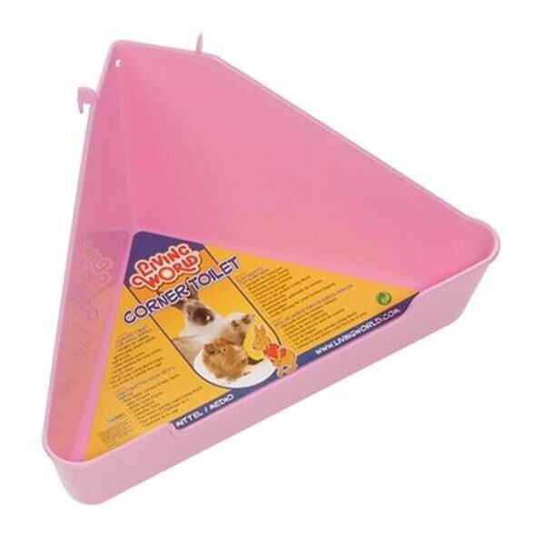 Living World Üçgen Kemirgen Tuvaleti Pembe