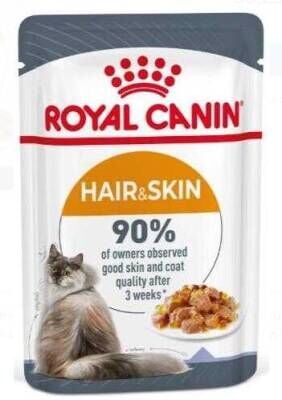 ROYAL CANİN Pouch Gravy Hair & Skin Care Yetişkin Kedi Yaş Maması 85 gr