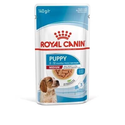 Royal Canin Medium Puppy Orta Irk Yavru Köpekler İçin Parça Etli Konserve Mama 140 gr