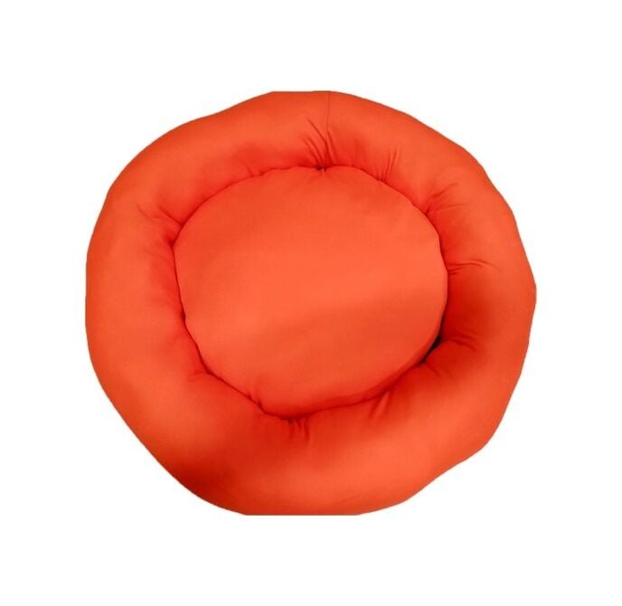 Simit Kedi Köpek Yatağı Turuncu 50CM Kırmızı - Turuncu