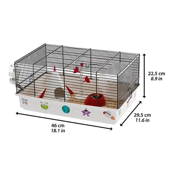 Ferplast Criceti 9 Hamster Kafesi Uzay Temalı