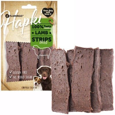 Flamingo Hapki Glutensiz Kuzulu Şerit Köpek Ödülü 85 gr