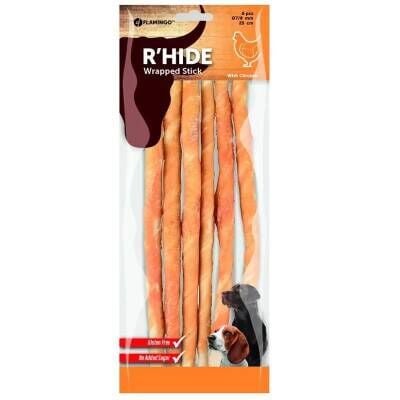 Flamingo Rhide Tavuk Sargılı Kemik Köpek Ödülü 25 Cm 130 Gr
