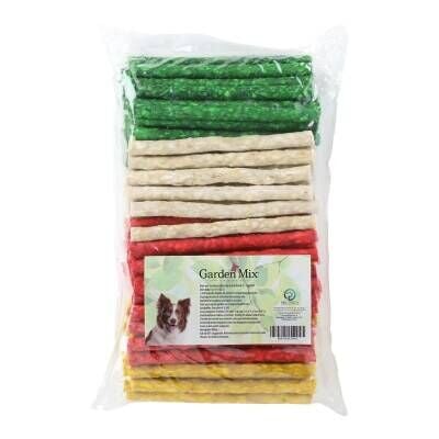 Garden Mix Munchy Stick Renkli Köpek Çiğneme Kemiği 100 Adet