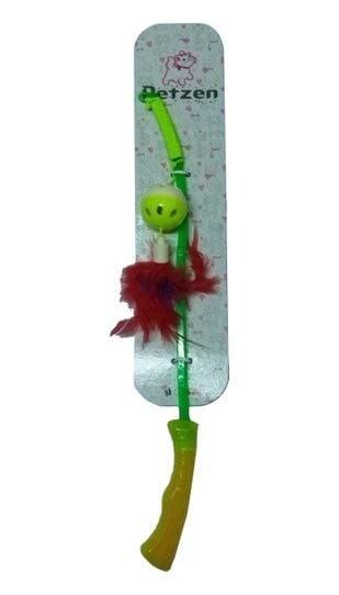 Bio Sand Tüylü Plastik Toplu Zilli Kedi Oltası