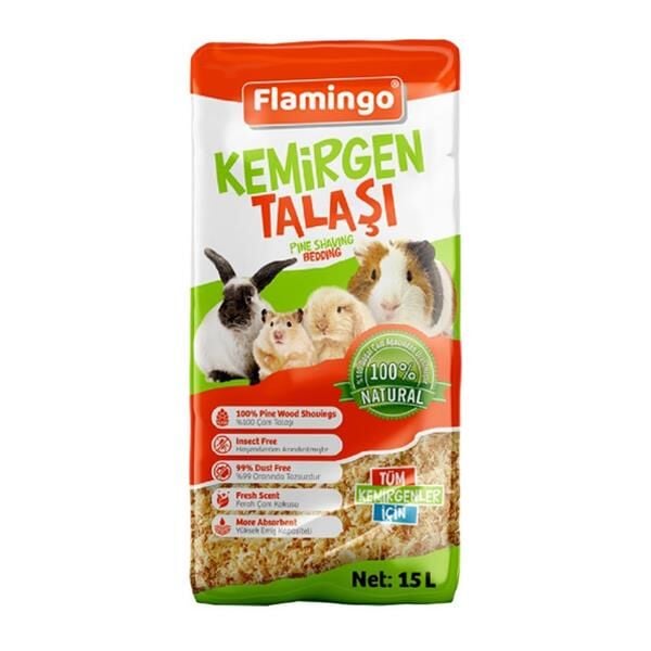 Flamingo Kemirgenler İçin Talaş 15Lt