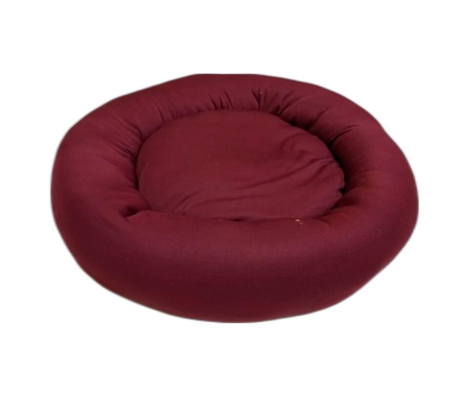 Bio Sand Biosand Simit Kedi Köpek Yatağı Bordo 50 cm Bordo