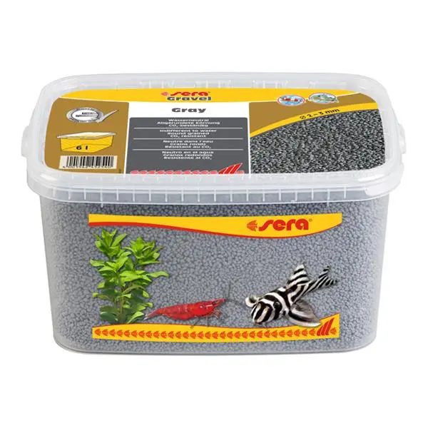Sera Akvaryum Kumu Gri 2-3mm 6 Lt