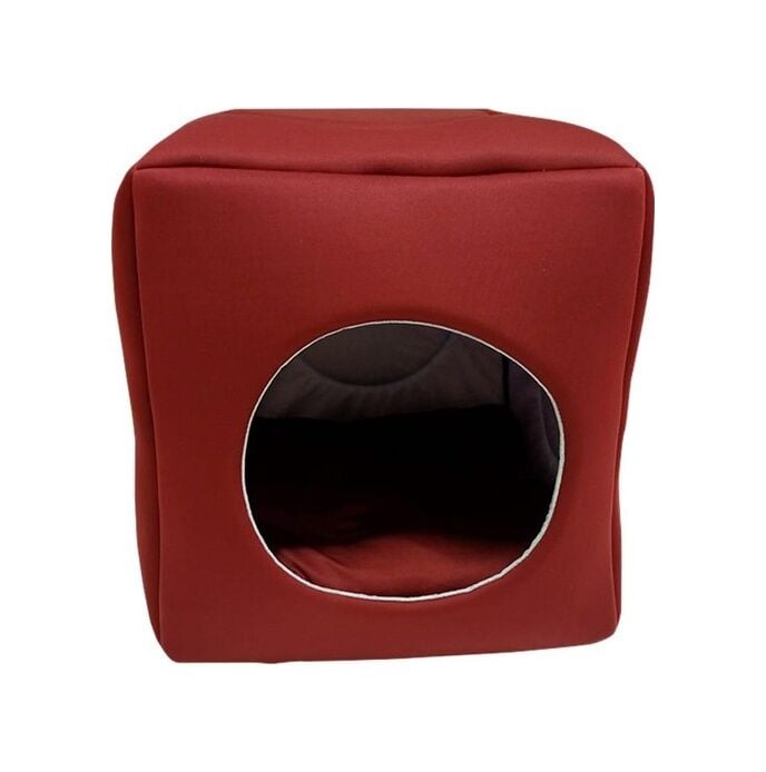 Biosand Üç Fonksiyonlu Kedi Yatağı Bordo 45 cm