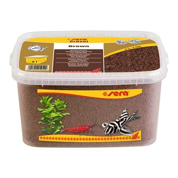 Sera Akvaryum Kumu Kahverengi 2-3mm 6 Lt