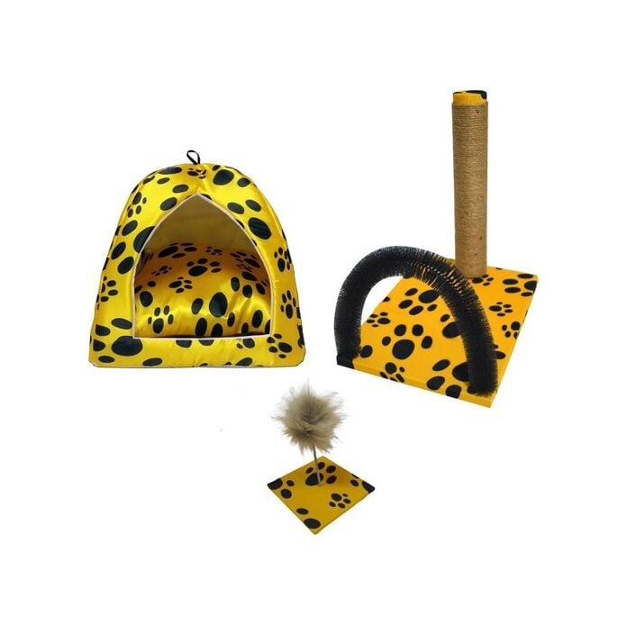 Biosand Eskimo Yatak - Kaşımalı Tırmalama - Hacıyatmaz Seti Sarı