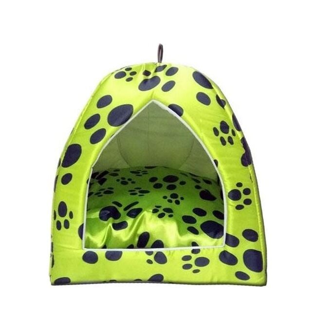 Bio Sand Biosand Pati Desenli Eskimo Kedi Köpek Yatağı Açık Yeşil