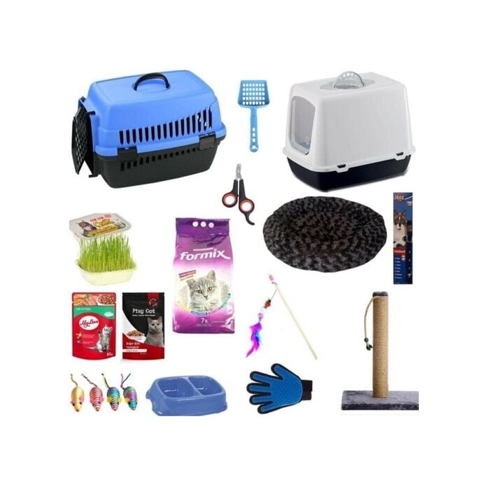 Bio Sand Petzen Kedi Tuvalet Seti ve Ihtiyaçları 15'li