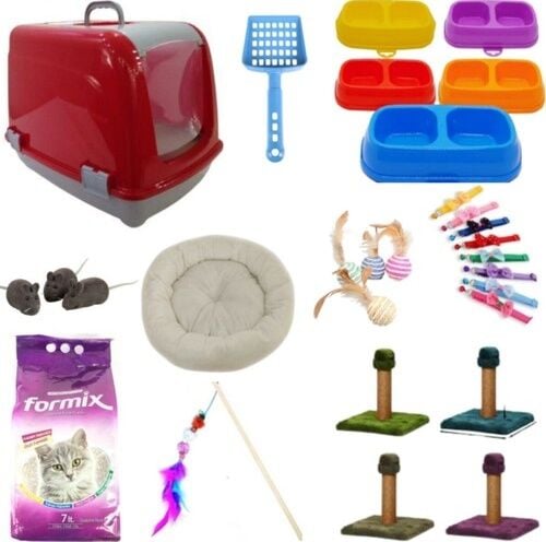 Bio Sand Eko Kedi Başlangıç Seti Kırmızı 10 Parça