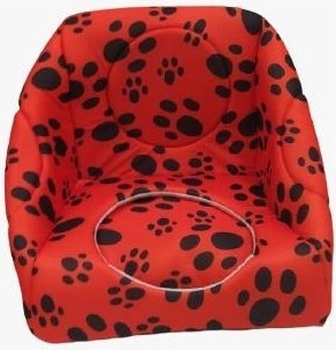 Bio Sand Biosand Pati Desenli Üç Fonksiyonlu Kedi Yatağı Kırmızı