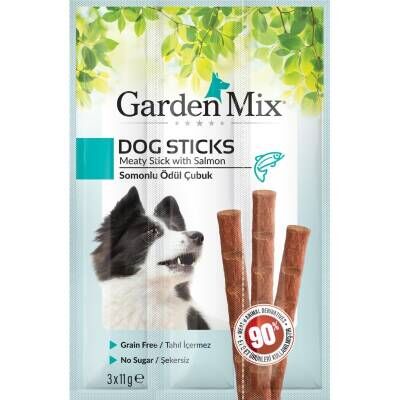 Gardenmix Tahılsız Somonlu Köpek Stick Ödül 3*11gr