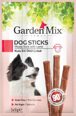 Garden Mix Kuzu Etli Köpek Stick Ödül 3 X 11 gr