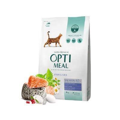 Optimeal Somonlu Kısırlaştırılmış Yetişkin Kedi Maması 4 kg