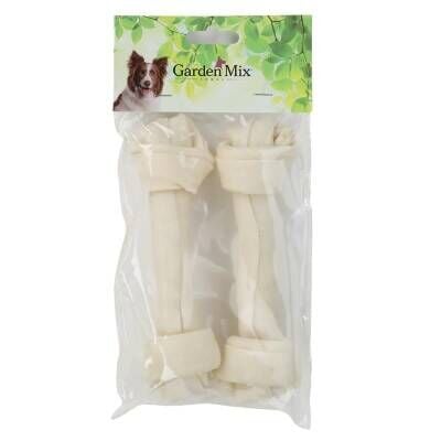 Garden Mix Beyaz Düğümlü Deri Kemik 7-7,5” – 2'li