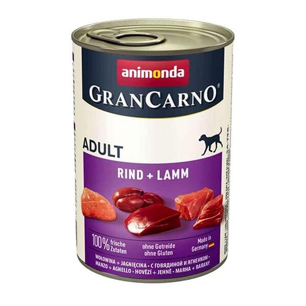 Animonda Gran Carno Sığır ve Kuzu Etli Köpek Konservesi 400gr 6 Al 5 Öde