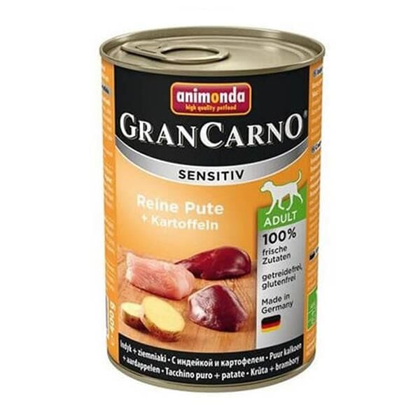 Animonda Gran Carno Sensitiv Hindili Patatesli Köpek Konservesi 400gr 6 Al 5 Öde