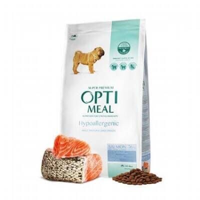 Optimeal Süper Premium Somonlu Orta ve Büyük Irk Yetişkin Hipoalerjenik Köpek Maması 4 kg