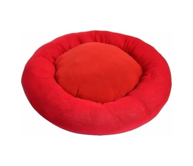 Bio Sand Biosand Simit Kedi Köpek Yatağı Kırmızı 50 cm