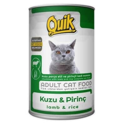 Quik Kuzulu Konserve Kedi Maması 415 gr