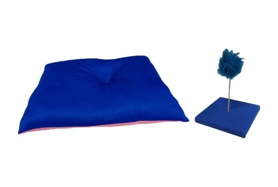 Biosand Kedi Yastığı ve Hacıyatmaz Seti Mavi Mavi