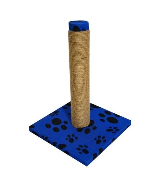 Bio Sand Pati Desenli Kedi Tırmalama Tahtası Mavi 40 cm