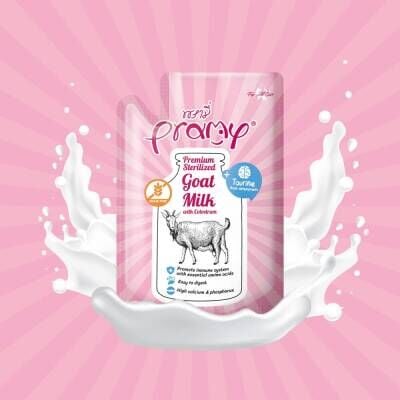 Pramy Yavru Kediler İçin Kolostrum ve Taurinli Keçi Sütü 60 gr