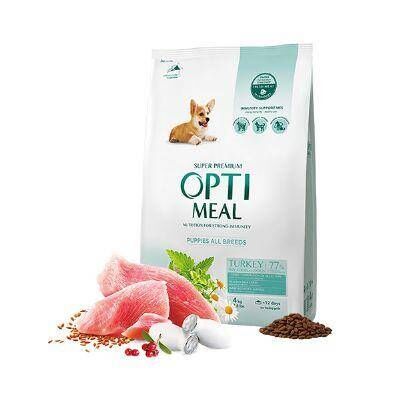 Optimeal Süper Premium Hindili Tüm Irklar İçin Yavru Köpek Maması 4 kg