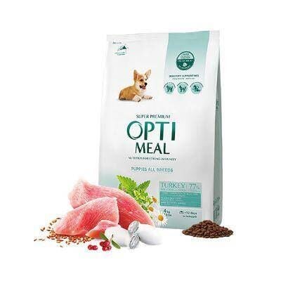 Optimeal Süper Premium Hindili Tüm Irklar İçin Yavru Köpek Maması 4 kg
